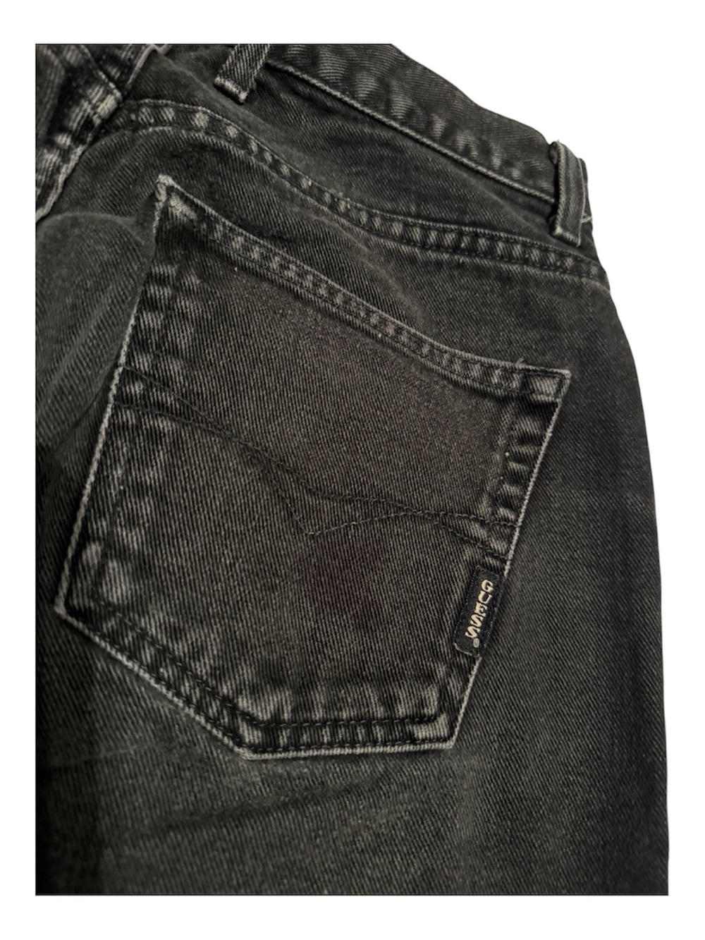 Vintage Late 80s / Early 90s GUESS Mom Jeans - Black Denim Size 29 High-Waisted - Picture 6 of 10